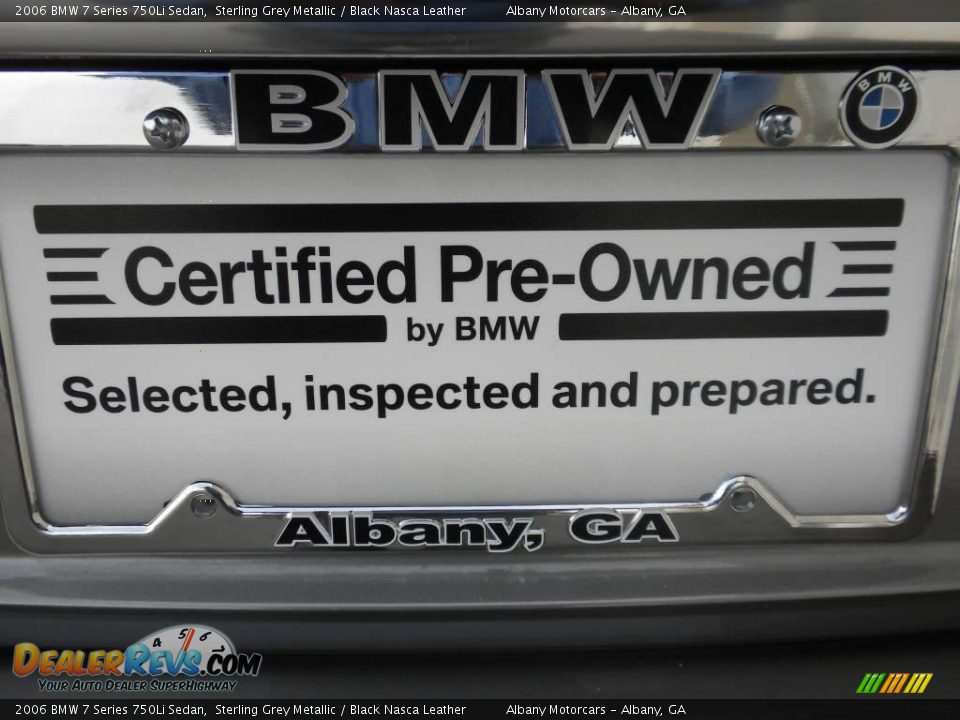 2006 BMW 7 Series 750Li Sedan Sterling Grey Metallic / Black Nasca Leather Photo #28