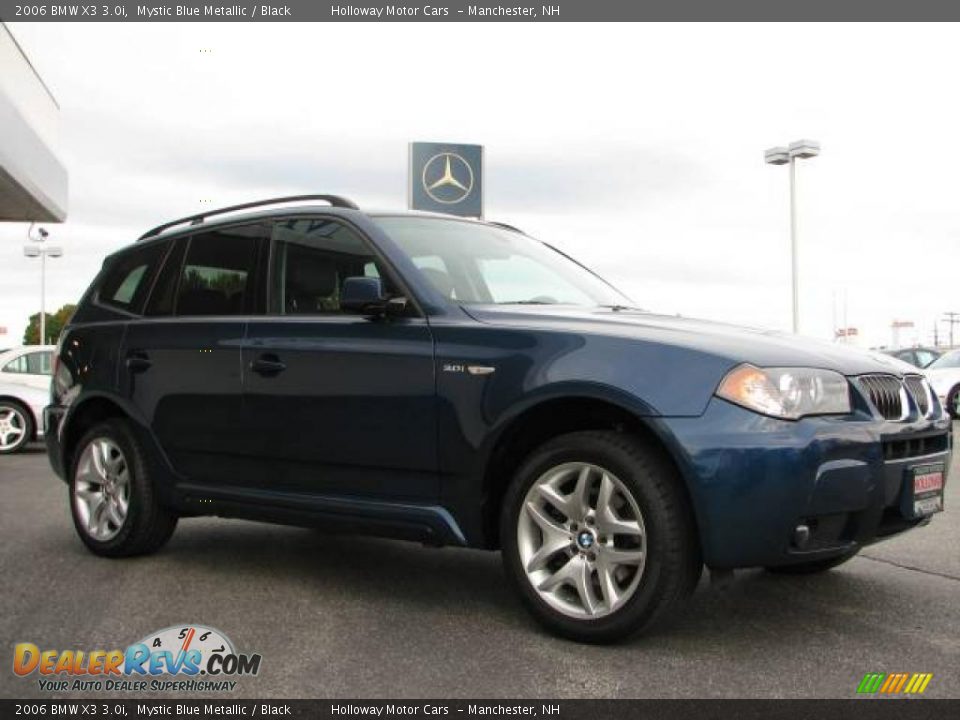 2006 BMW X3 3.0i Mystic Blue Metallic / Black Photo #3