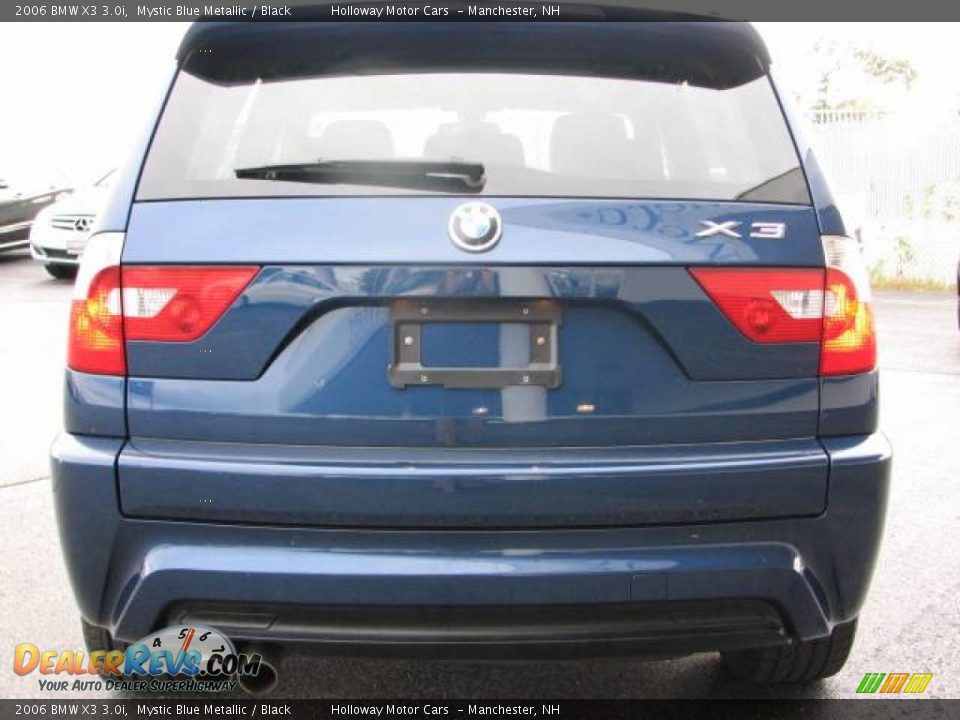 2006 BMW X3 3.0i Mystic Blue Metallic / Black Photo #4