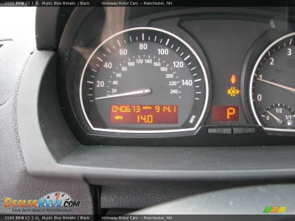 2006 BMW X3 3.0i Mystic Blue Metallic / Black Photo #12