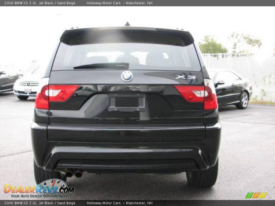 2006 BMW X3 3.0i Jet Black / Sand Beige Photo #4