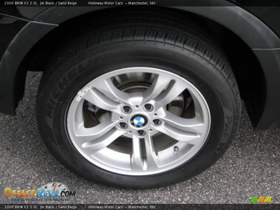 2006 BMW X3 3.0i Jet Black / Sand Beige Photo #5