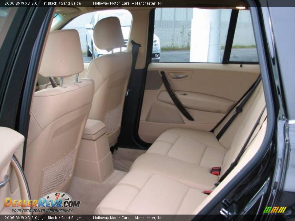 2006 BMW X3 3.0i Jet Black / Sand Beige Photo #7