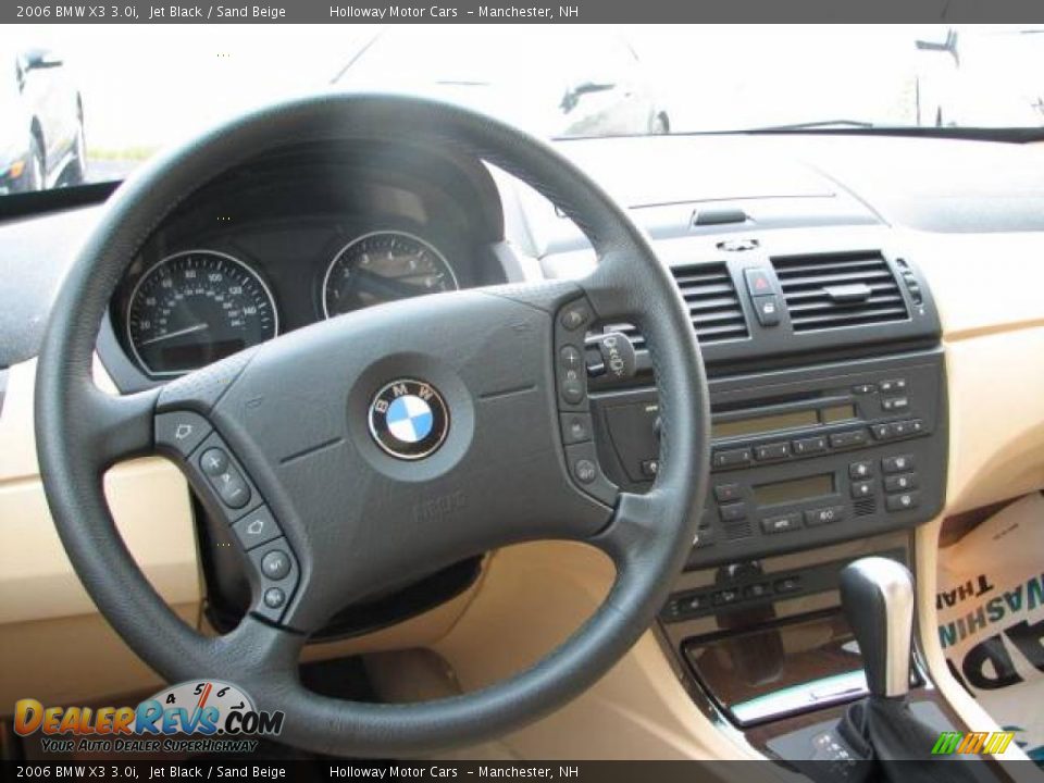 2006 BMW X3 3.0i Jet Black / Sand Beige Photo #8