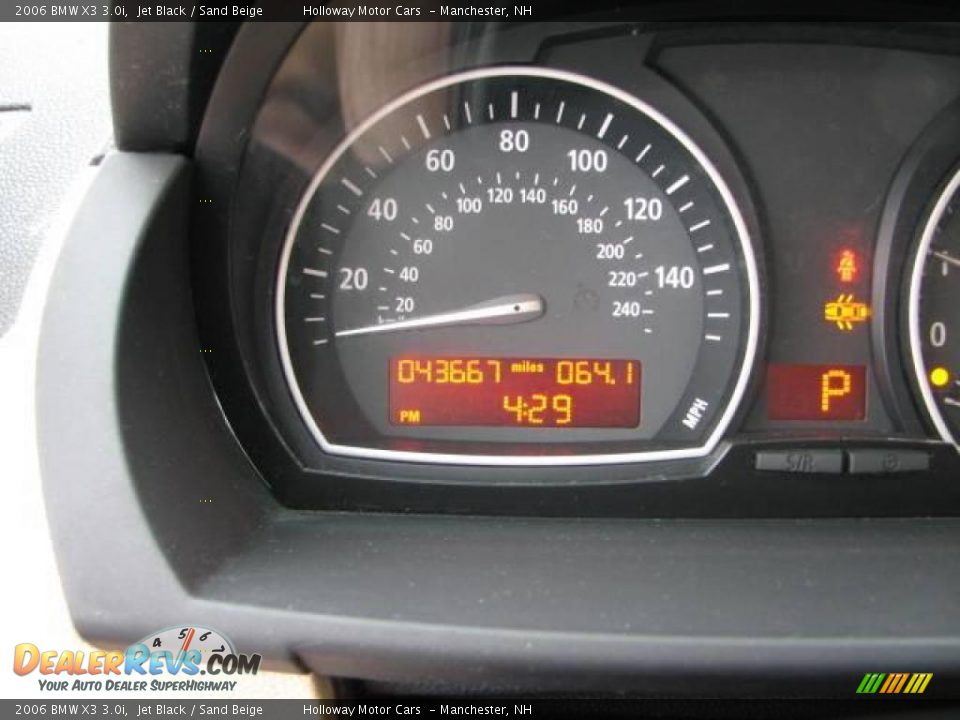 2006 BMW X3 3.0i Jet Black / Sand Beige Photo #11