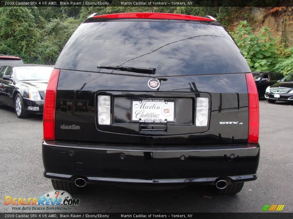 2009 Cadillac SRX 4 V6 AWD Black Raven / Ebony/Ebony Photo #6