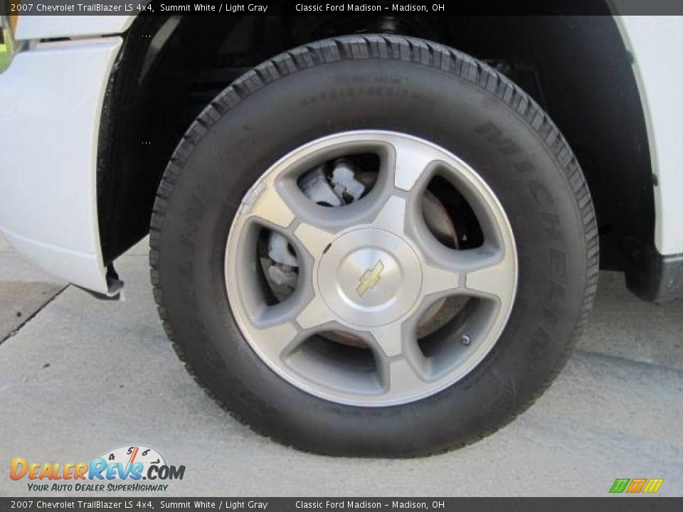 2007 Chevrolet TrailBlazer LS 4x4 Summit White / Light Gray Photo #6