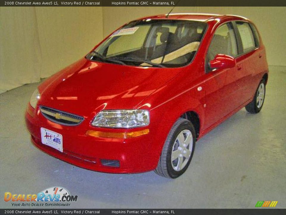 2008 Chevrolet Aveo Aveo5 LS Victory Red / Charcoal Photo #1