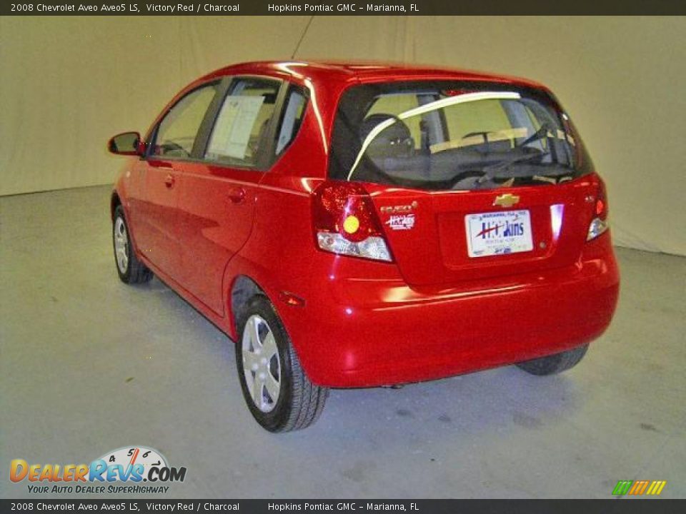 2008 Chevrolet Aveo Aveo5 LS Victory Red / Charcoal Photo #3