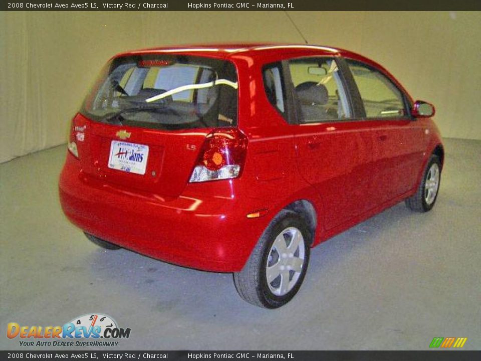 2008 Chevrolet Aveo Aveo5 LS Victory Red / Charcoal Photo #4
