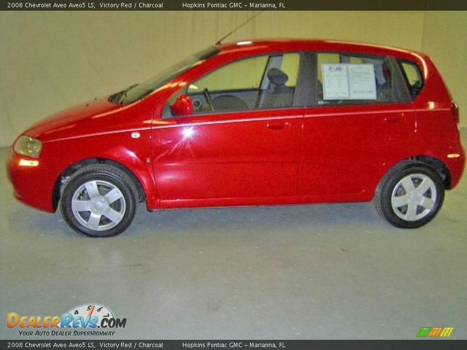 2008 Chevrolet Aveo Aveo5 LS Victory Red / Charcoal Photo #6