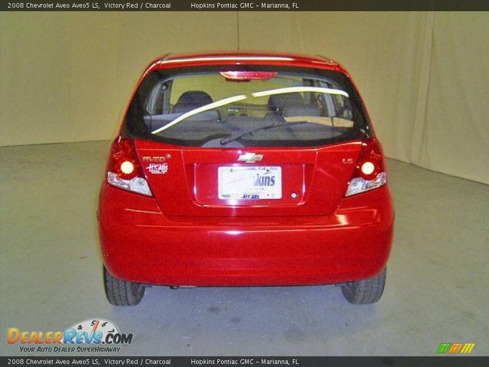 2008 Chevrolet Aveo Aveo5 LS Victory Red / Charcoal Photo #7