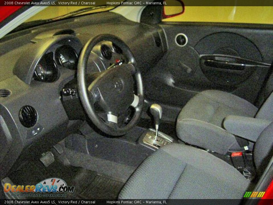 2008 Chevrolet Aveo Aveo5 LS Victory Red / Charcoal Photo #11