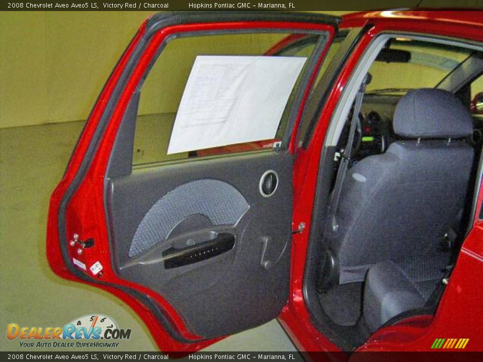 2008 Chevrolet Aveo Aveo5 LS Victory Red / Charcoal Photo #24