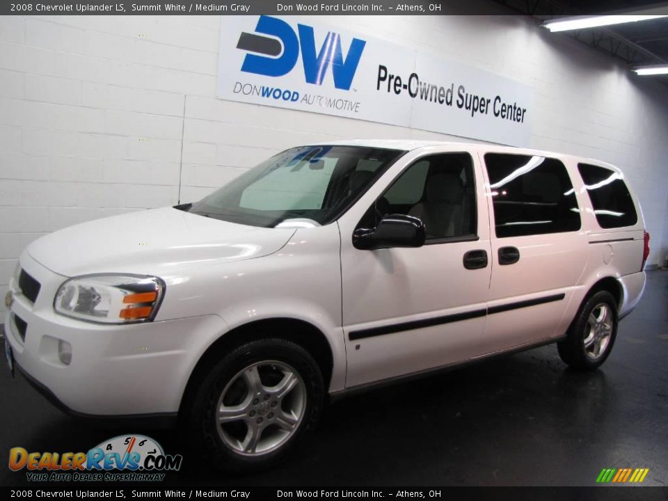 2008 Chevrolet Uplander LS Summit White / Medium Gray Photo #2