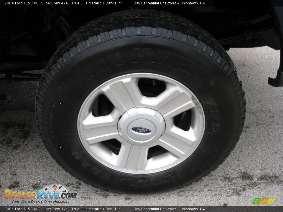 2004 Ford F150 XLT SuperCrew 4x4 True Blue Metallic / Dark Flint Photo #3