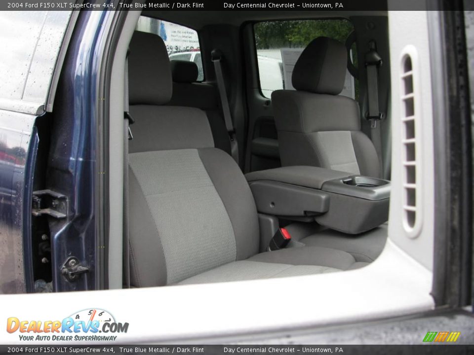 2004 Ford F150 XLT SuperCrew 4x4 True Blue Metallic / Dark Flint Photo #13
