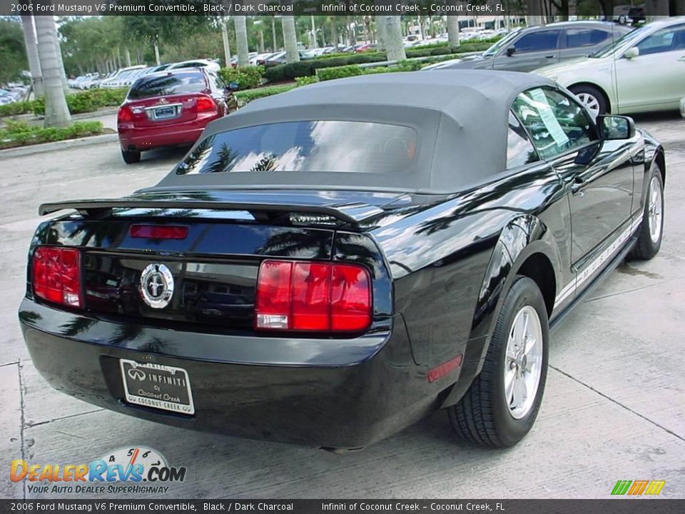 2006 Ford Mustang V6 Premium Convertible Black / Dark Charcoal Photo #3