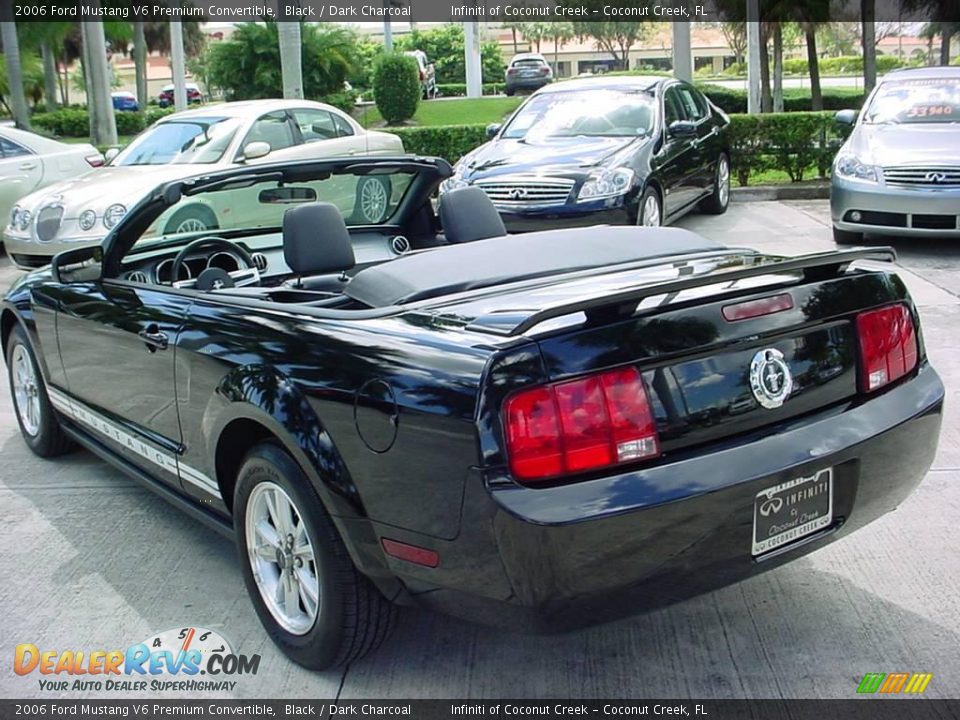 2006 Ford Mustang V6 Premium Convertible Black / Dark Charcoal Photo #4