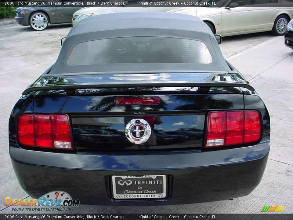 2006 Ford Mustang V6 Premium Convertible Black / Dark Charcoal Photo #6