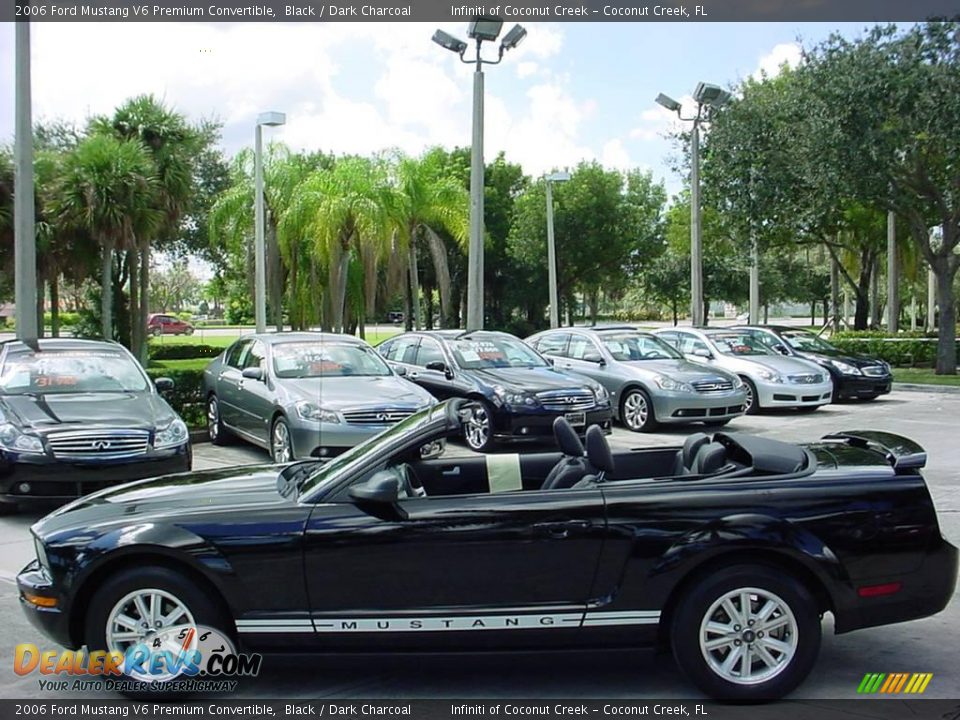 2006 Ford Mustang V6 Premium Convertible Black / Dark Charcoal Photo #7