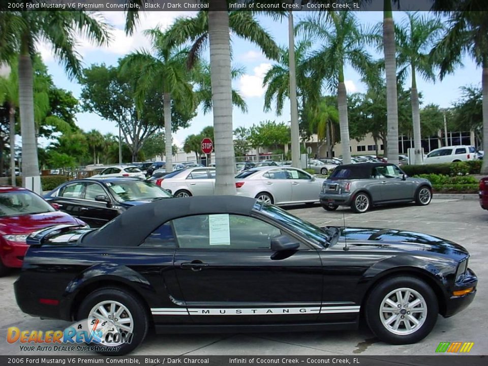 2006 Ford Mustang V6 Premium Convertible Black / Dark Charcoal Photo #8