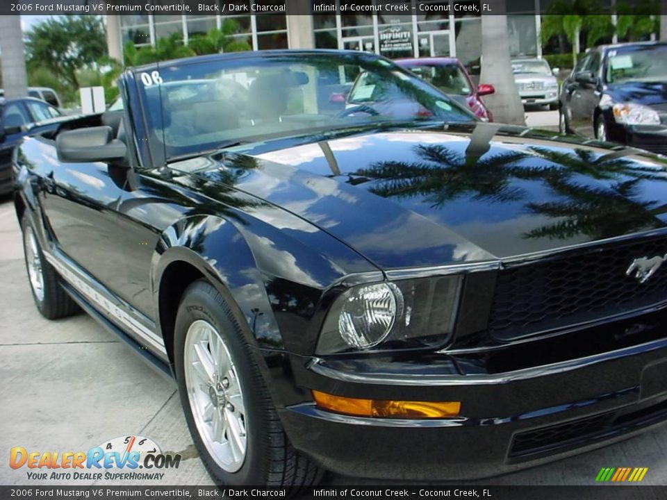2006 Ford Mustang V6 Premium Convertible Black / Dark Charcoal Photo #9