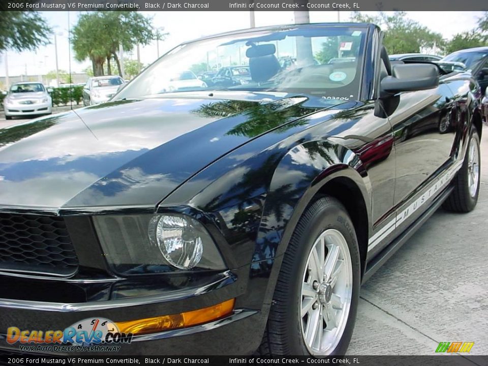 2006 Ford Mustang V6 Premium Convertible Black / Dark Charcoal Photo #10
