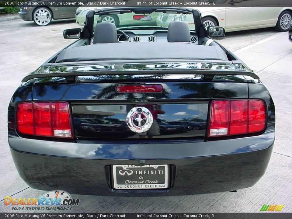 2006 Ford Mustang V6 Premium Convertible Black / Dark Charcoal Photo #11
