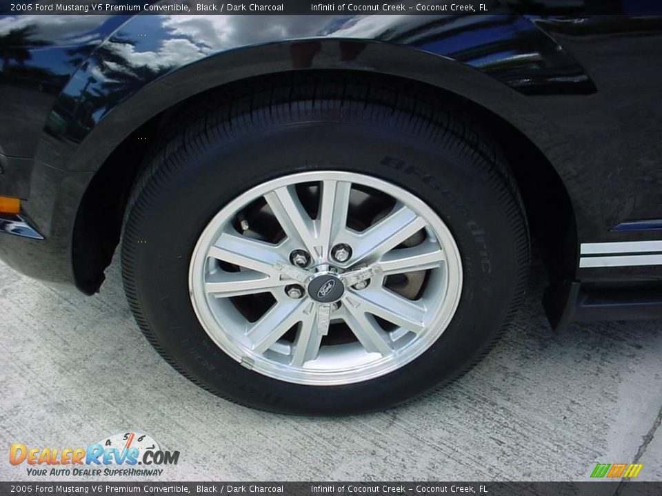 2006 Ford Mustang V6 Premium Convertible Black / Dark Charcoal Photo #14
