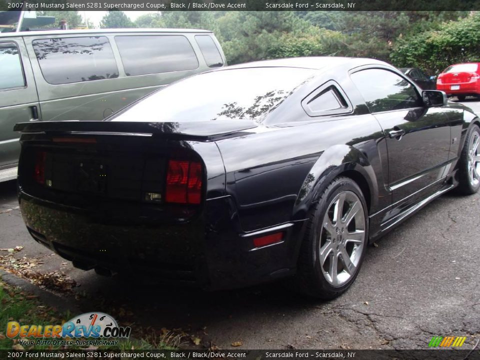 2007 Ford Mustang Saleen S281 Supercharged Coupe Black / Black/Dove Accent Photo #4