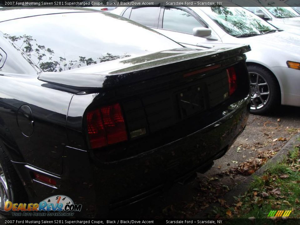 2007 Ford Mustang Saleen S281 Supercharged Coupe Black / Black/Dove Accent Photo #5