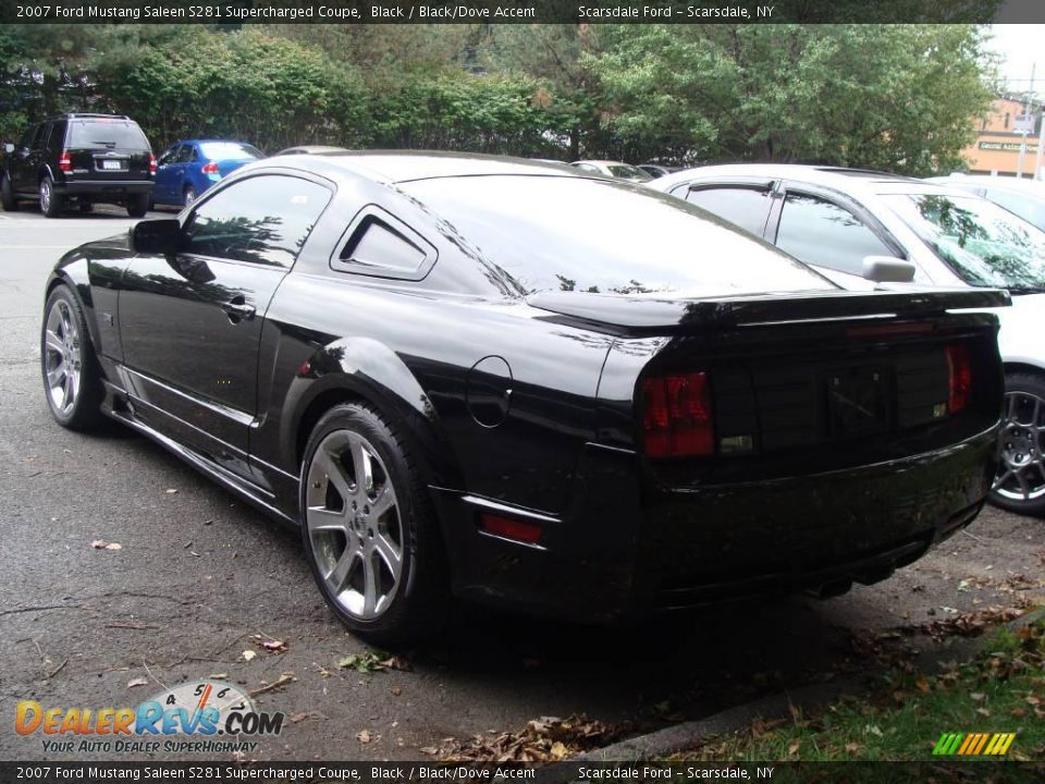 2007 Ford Mustang Saleen S281 Supercharged Coupe Black / Black/Dove Accent Photo #6