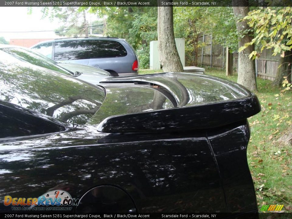 2007 Ford Mustang Saleen S281 Supercharged Coupe Black / Black/Dove Accent Photo #8