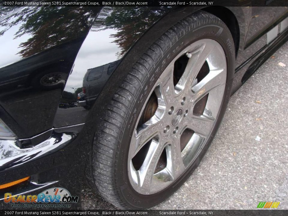 2007 Ford Mustang Saleen S281 Supercharged Coupe Black / Black/Dove Accent Photo #10