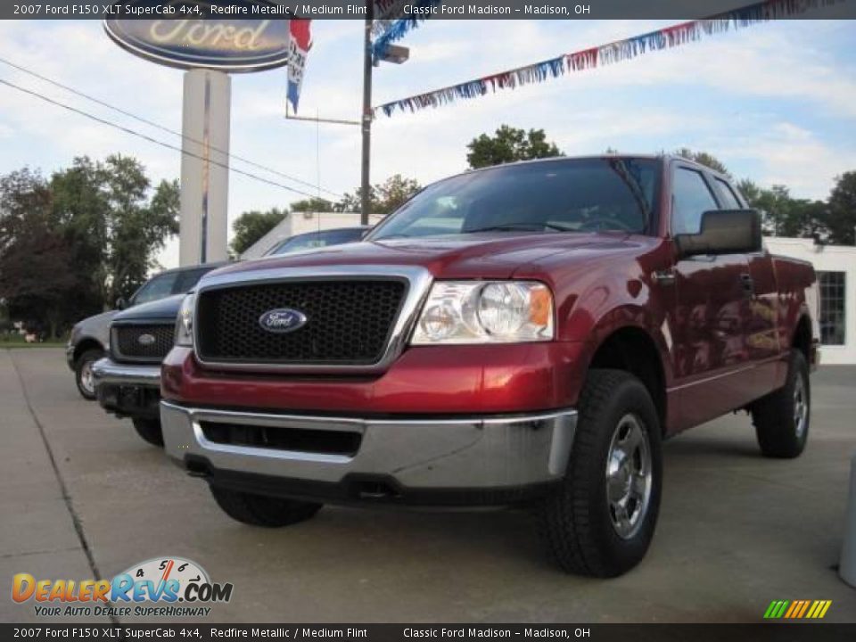 2007 Ford F150 XLT SuperCab 4x4 Redfire Metallic / Medium Flint Photo #1