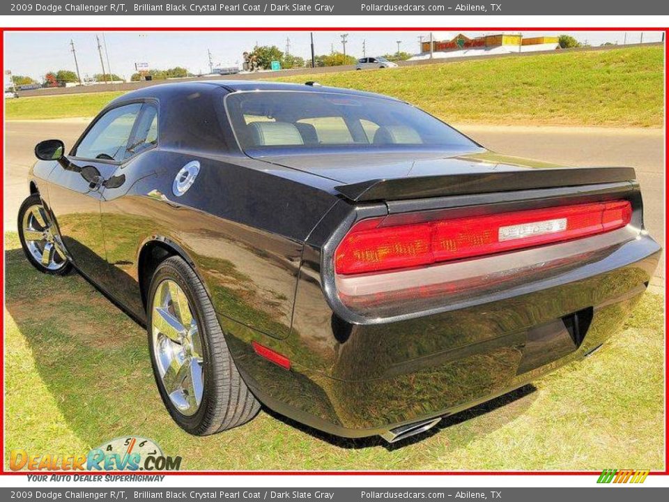 2009 Dodge Challenger R/T Brilliant Black Crystal Pearl Coat / Dark Slate Gray Photo #3