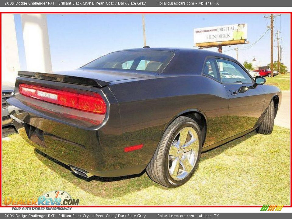 2009 Dodge Challenger R/T Brilliant Black Crystal Pearl Coat / Dark Slate Gray Photo #5