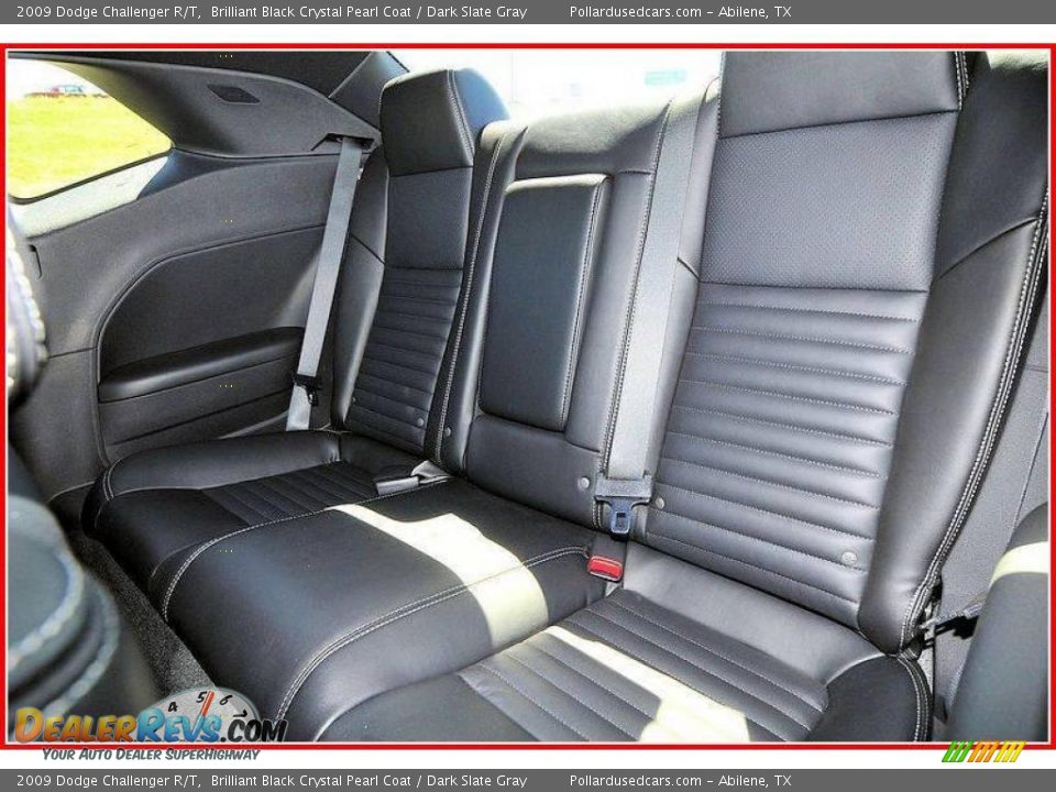 2009 Dodge Challenger R/T Brilliant Black Crystal Pearl Coat / Dark Slate Gray Photo #12