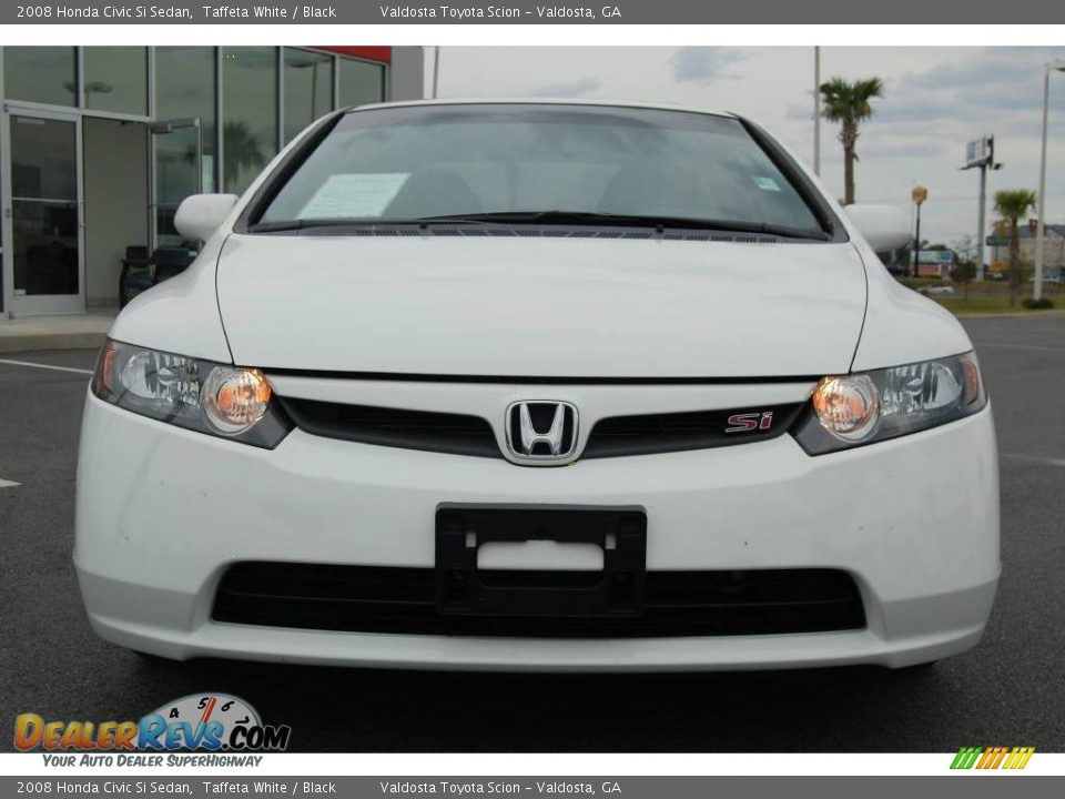 2008 Honda Civic Si Sedan Taffeta White / Black Photo #3