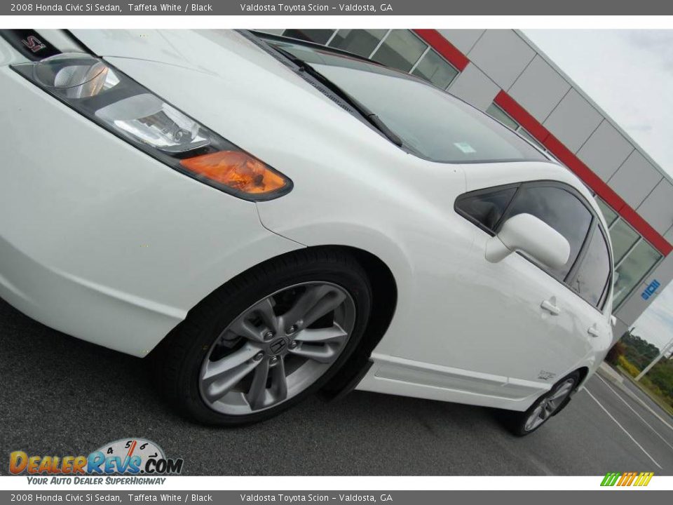 2008 Honda Civic Si Sedan Taffeta White / Black Photo #4