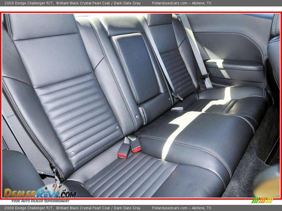 2009 Dodge Challenger R/T Brilliant Black Crystal Pearl Coat / Dark Slate Gray Photo #16