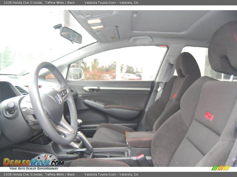 2008 Honda Civic Si Sedan Taffeta White / Black Photo #7