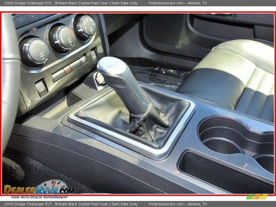 2009 Dodge Challenger R/T Brilliant Black Crystal Pearl Coat / Dark Slate Gray Photo #19