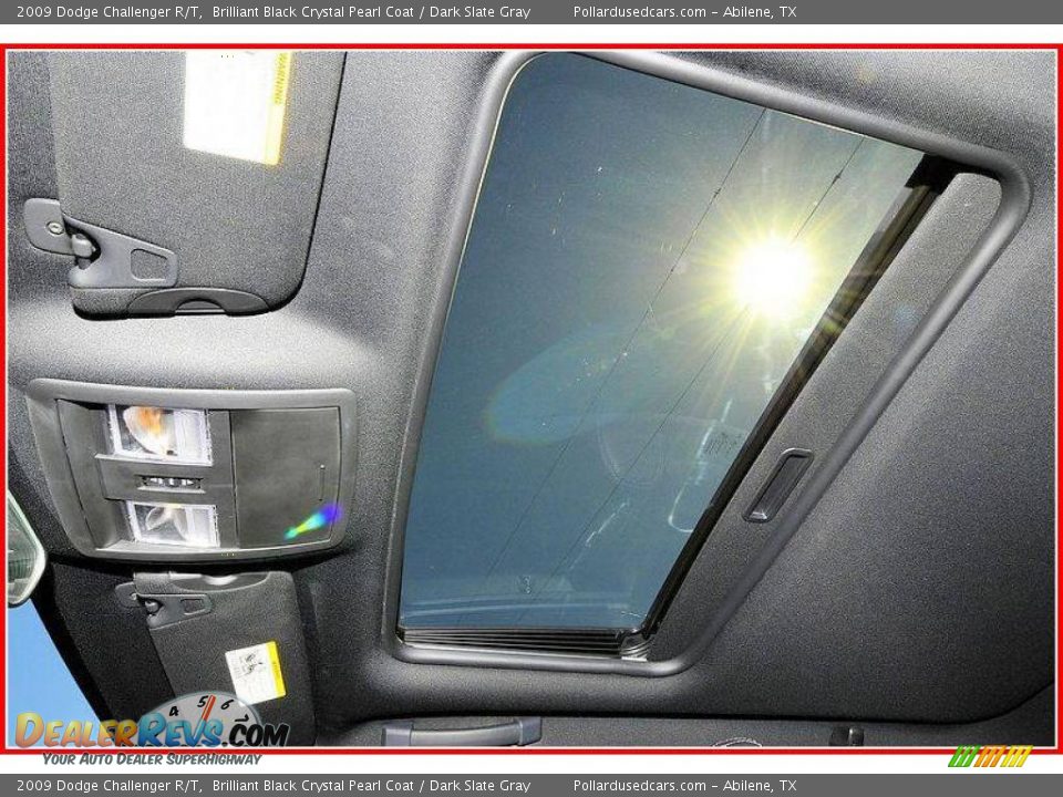 2009 Dodge Challenger R/T Brilliant Black Crystal Pearl Coat / Dark Slate Gray Photo #22