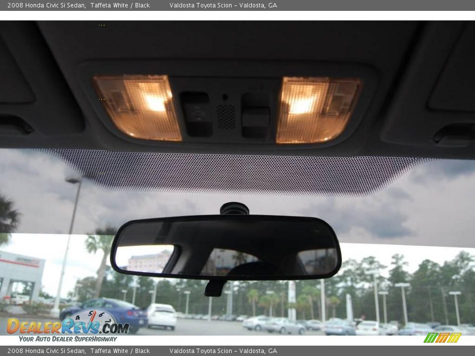 2008 Honda Civic Si Sedan Taffeta White / Black Photo #13