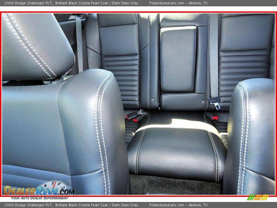 2009 Dodge Challenger R/T Brilliant Black Crystal Pearl Coat / Dark Slate Gray Photo #23