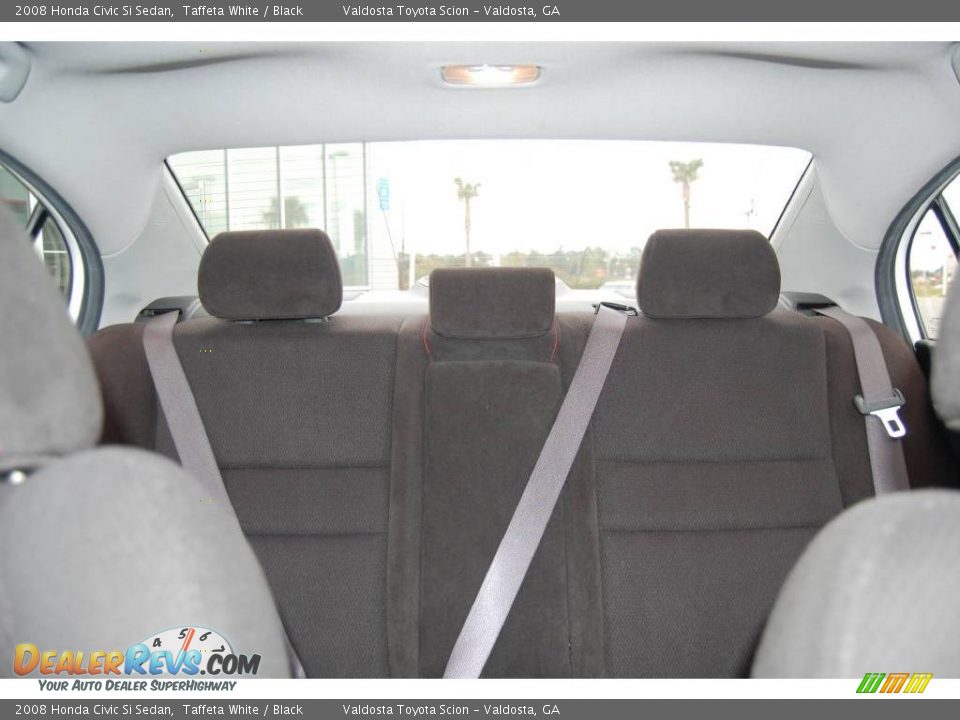 2008 Honda Civic Si Sedan Taffeta White / Black Photo #14
