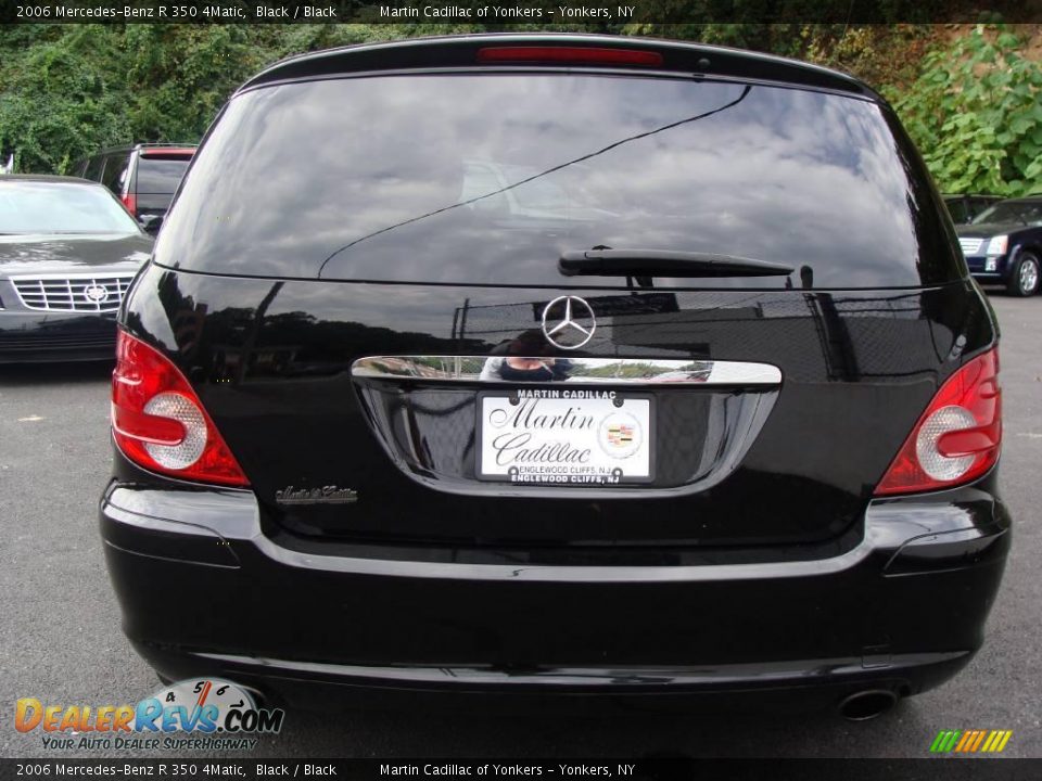 2006 Mercedes-Benz R 350 4Matic Black / Black Photo #6