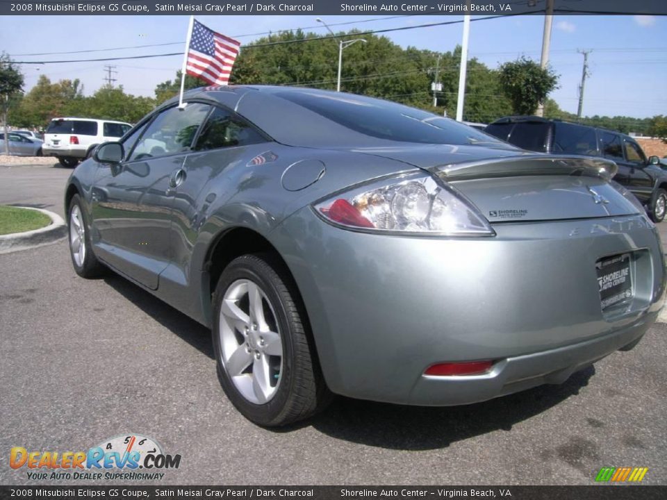 2008 Mitsubishi Eclipse GS Coupe Satin Meisai Gray Pearl / Dark Charcoal Photo #4